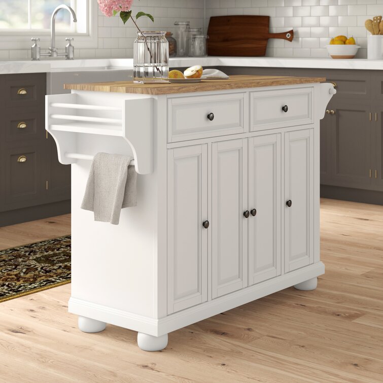 Monty Solid Wood Kitchen Island