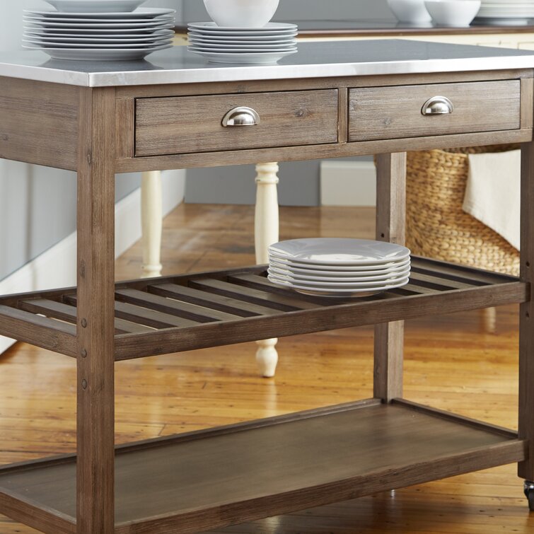 Courtright Metal Kitchen Cart