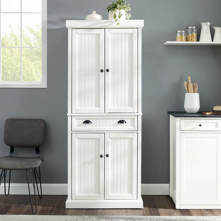 Solid Wood 72'' Kitchen Pantry