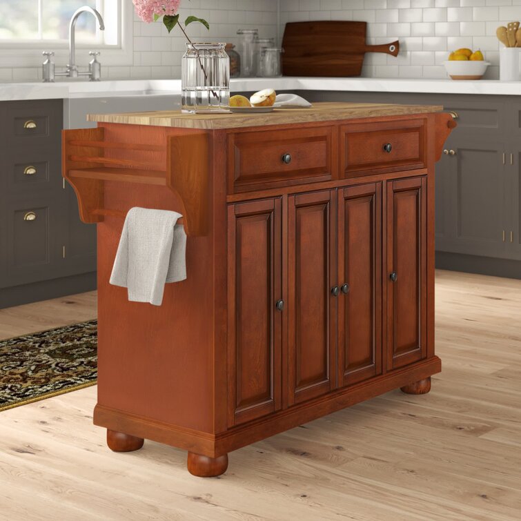 Monty Solid Wood Kitchen Island
