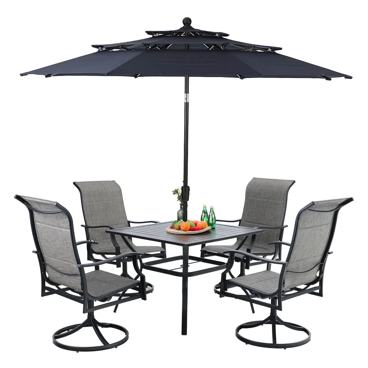 Argyri 4 - Person Square Outdoor Dining Set