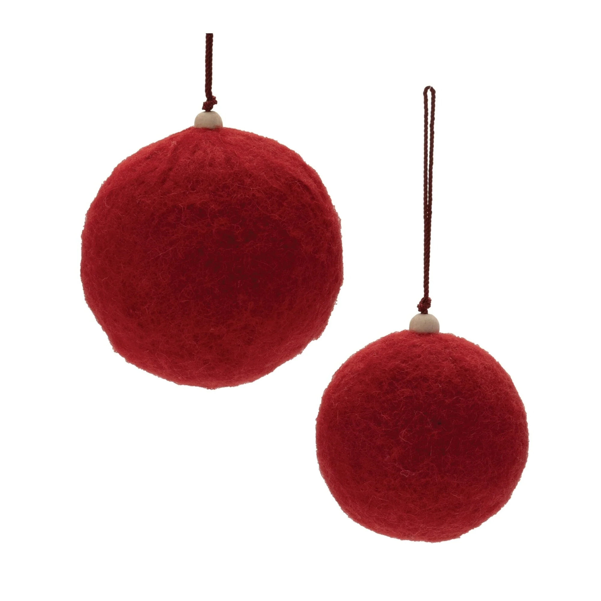 Felt Ball Christmas Ornaments - 4.75