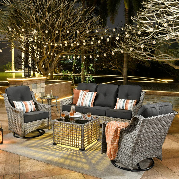 Emroy 5 - Person Outdoor Seating Group with Cushions