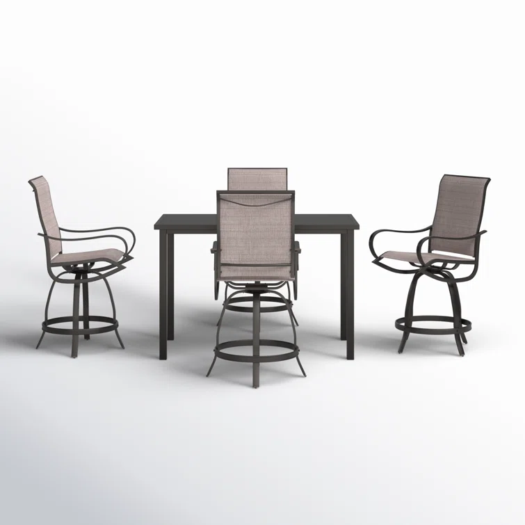 Alyne 4 - Person Rectangular Outdoor Dining Set