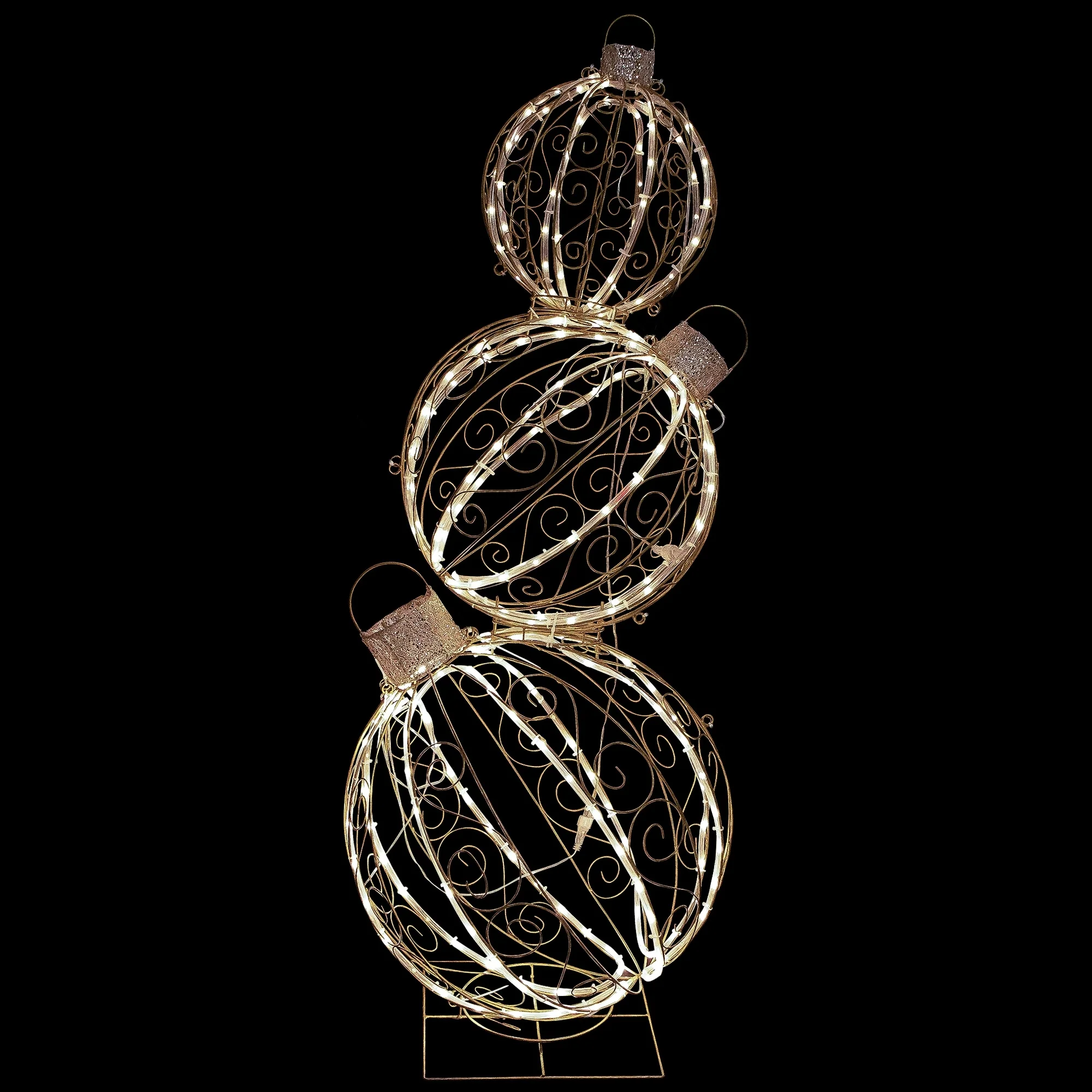 Open Design Stacked Christmas Ornaments Outdoor Decoration - 51