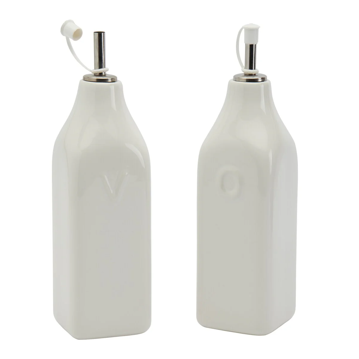 Denmark Tools for Cooks White Ceramic Oil & Vinegar Cruet Set