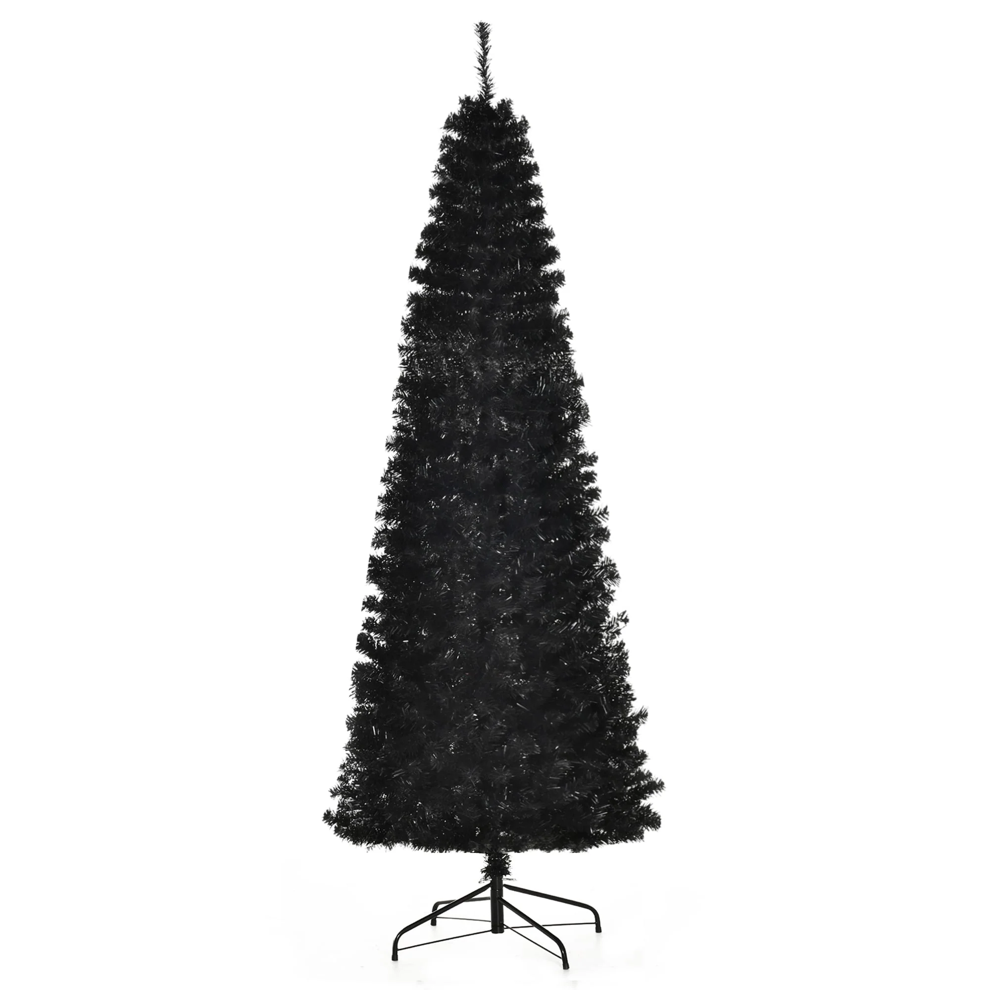 7FT Pencil Christmas Tree - Realistic Artificial Tree with 818 Tips, Ideal for Holiday Decorating