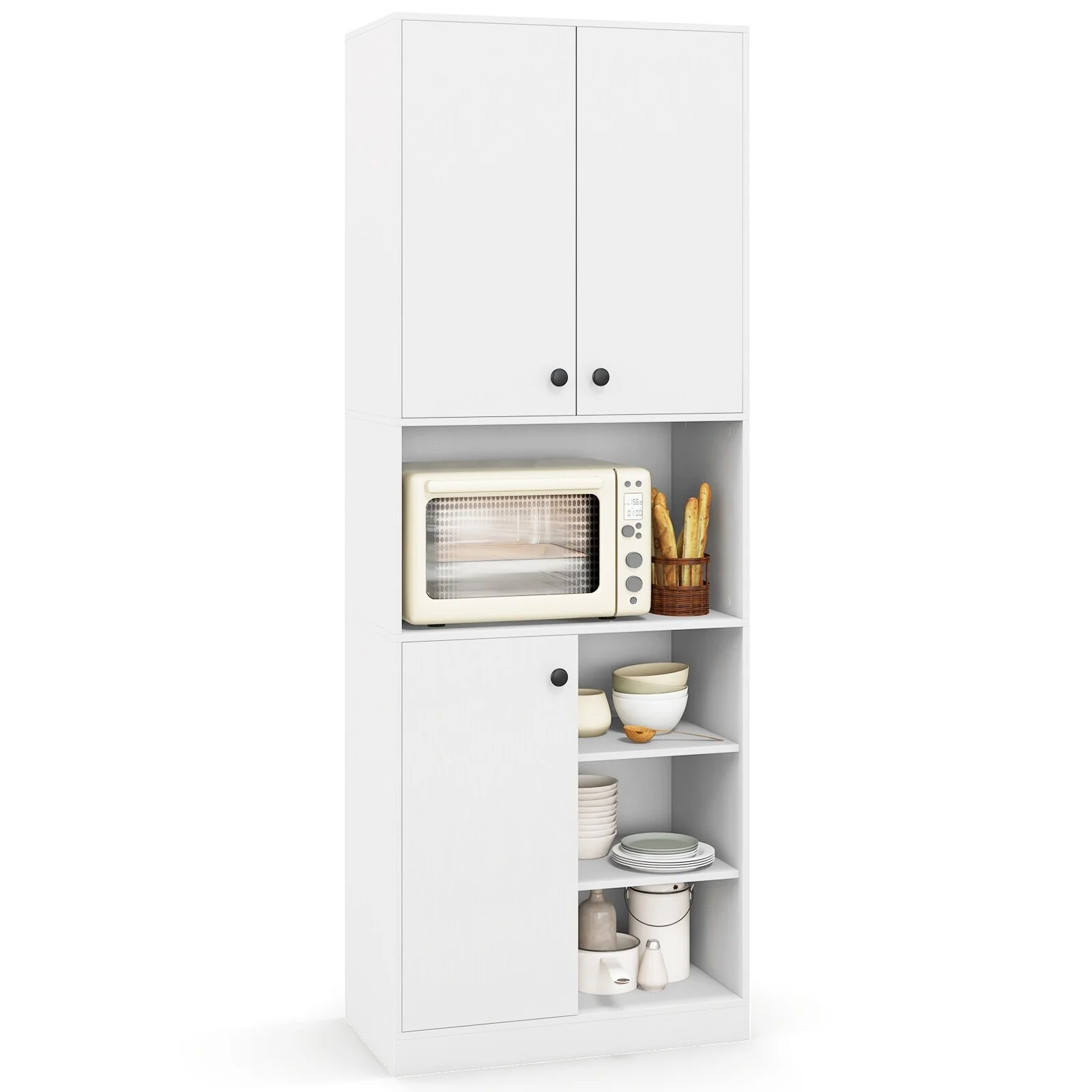 Costway Kitchen Pantry Storage Cabinet 65.5