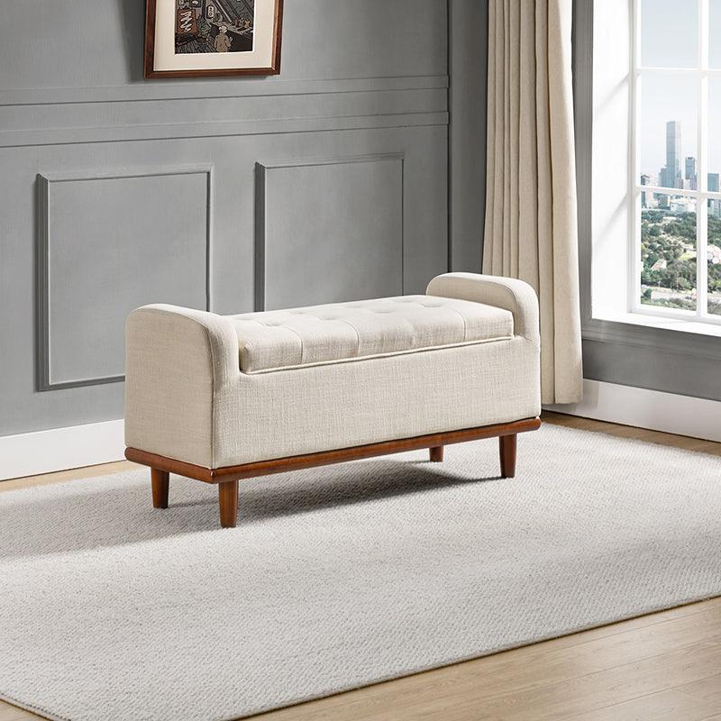 Clover Upholstered Flip Top Storage Bench