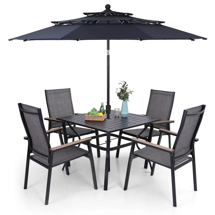 Alyah 4 - Person Square Outdoor Dining Set