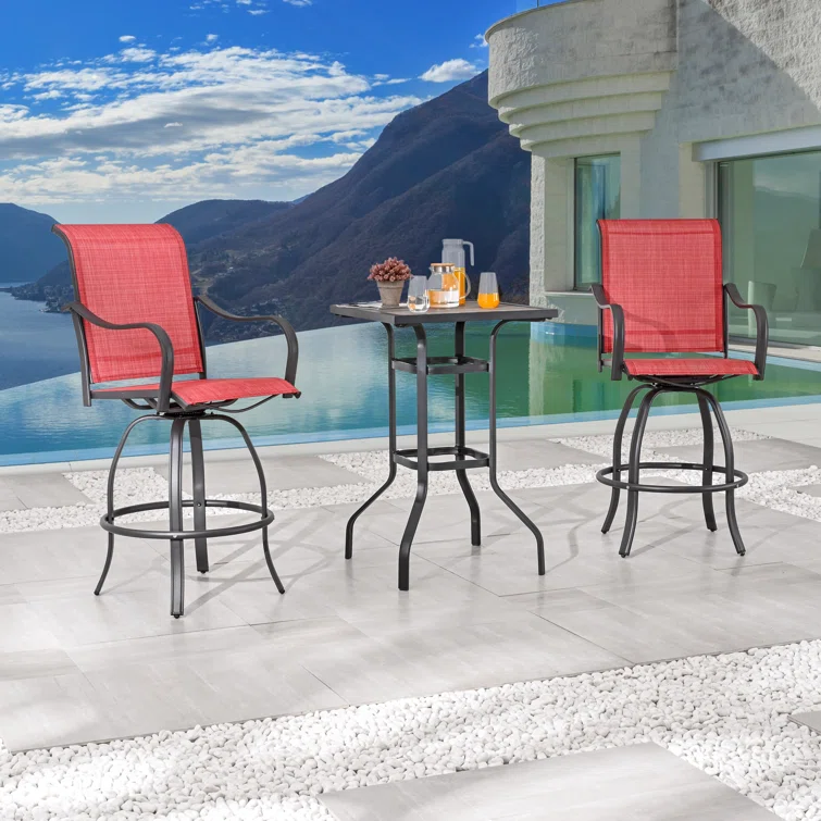Square 2 - Person Bar Height Bistro Dining Set