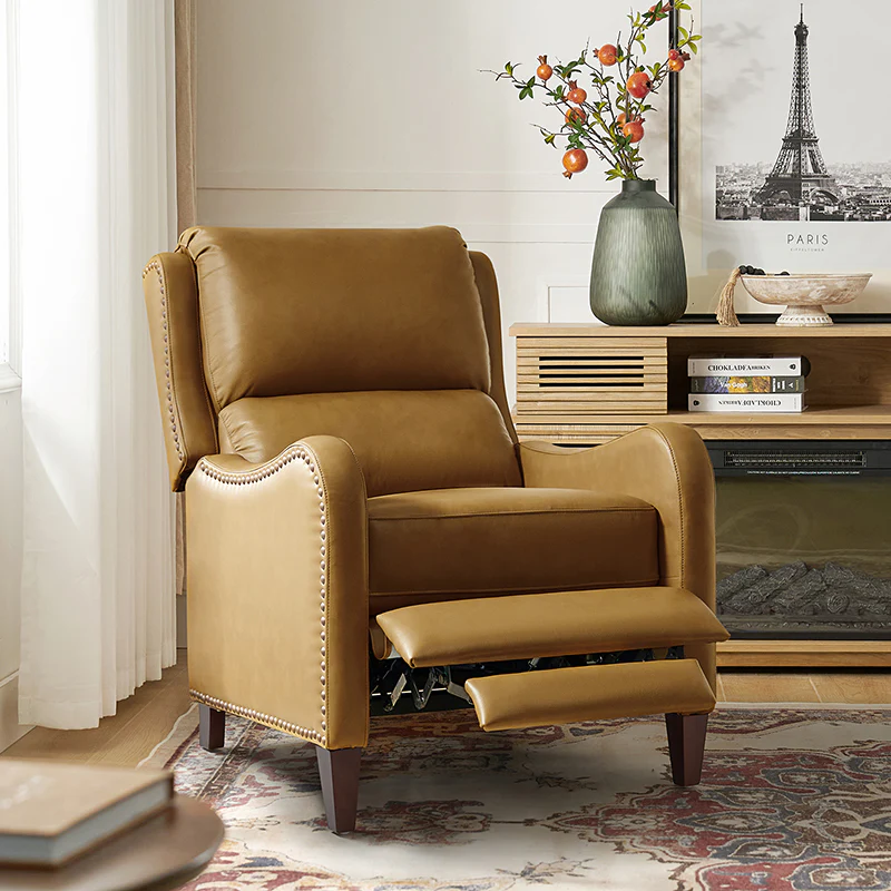 Deliat Genuine Leather Rocker Recliner