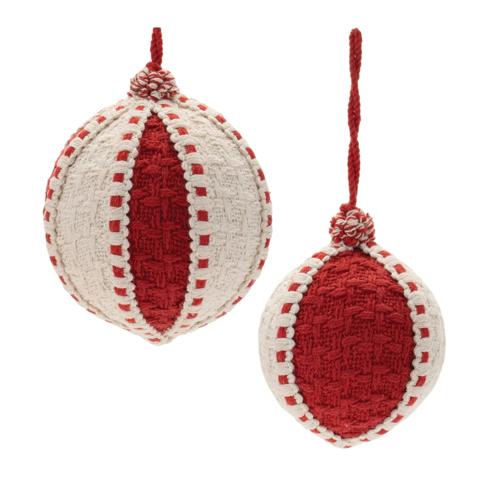 Woven Christmas Ball Ornaments - 5