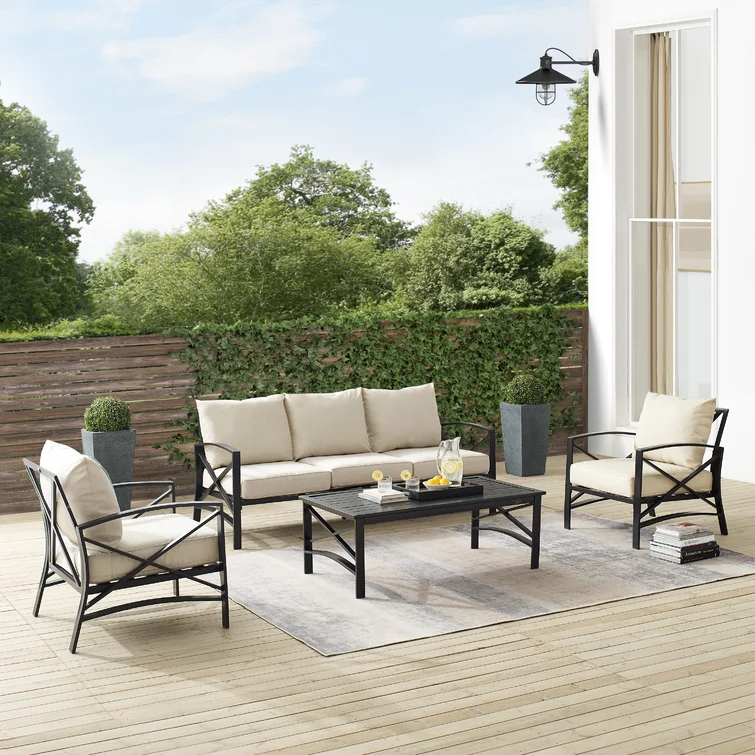 Mosier 5 - Person Outdoor Seating Group with Cushions
