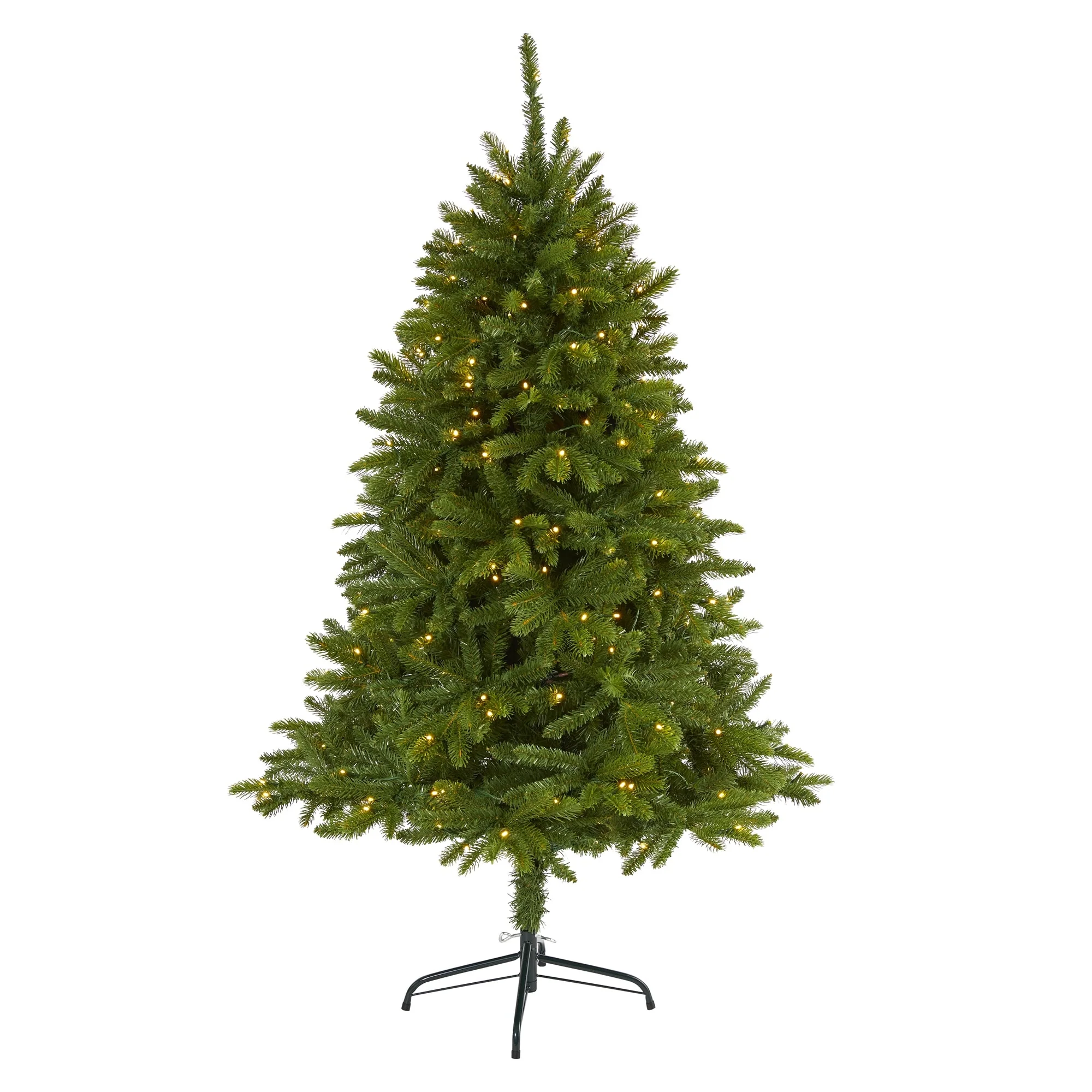 8' Pre-Lit Wellington Spruce Artificial Christmas Tree, Clear LED Lights - 8 Foot