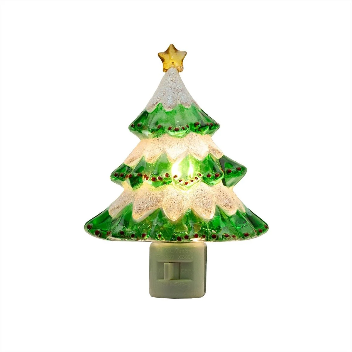 Novelty Lights LED Christmas Tree Night Light with Swivel Plug - CHRISTMAS TREE - CHRISTMAS TREE