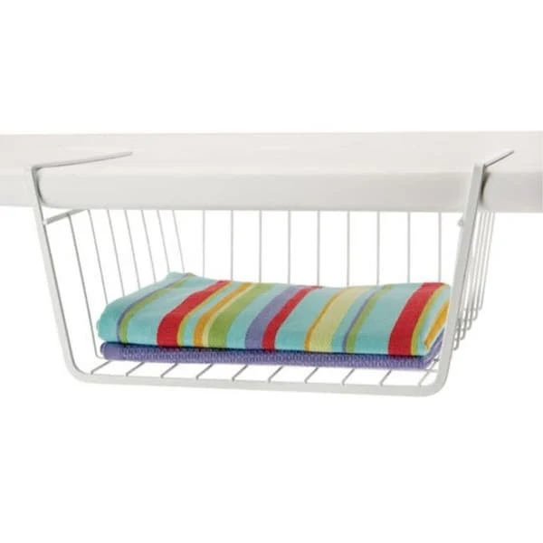 Organized Living Small White Under-cabinet Basket