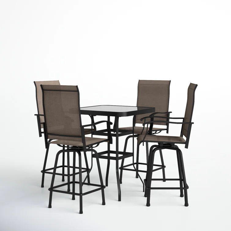 Allenna 4 - Person Square Outdoor Dining Set