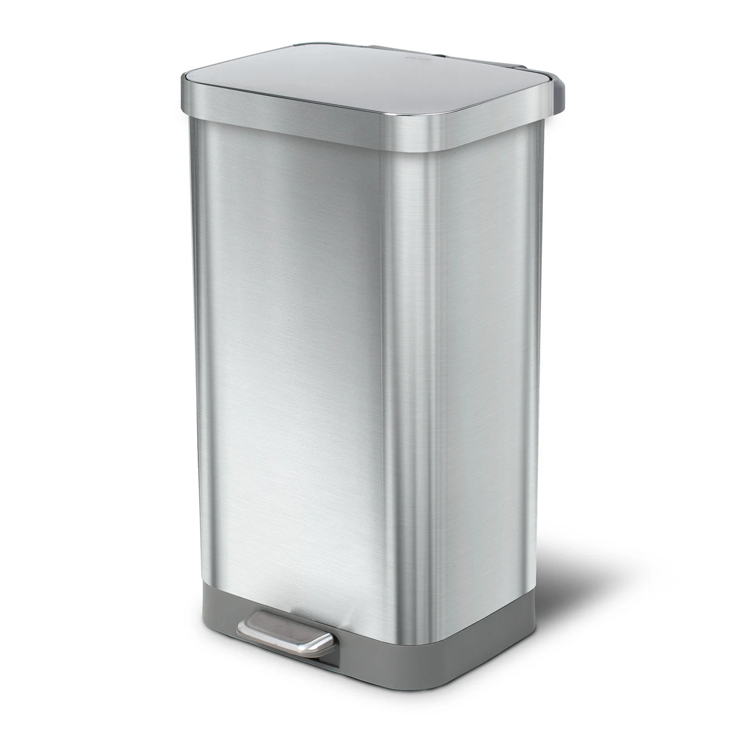 Glad All Stainless Steel Step-on Kitchen Trash Can