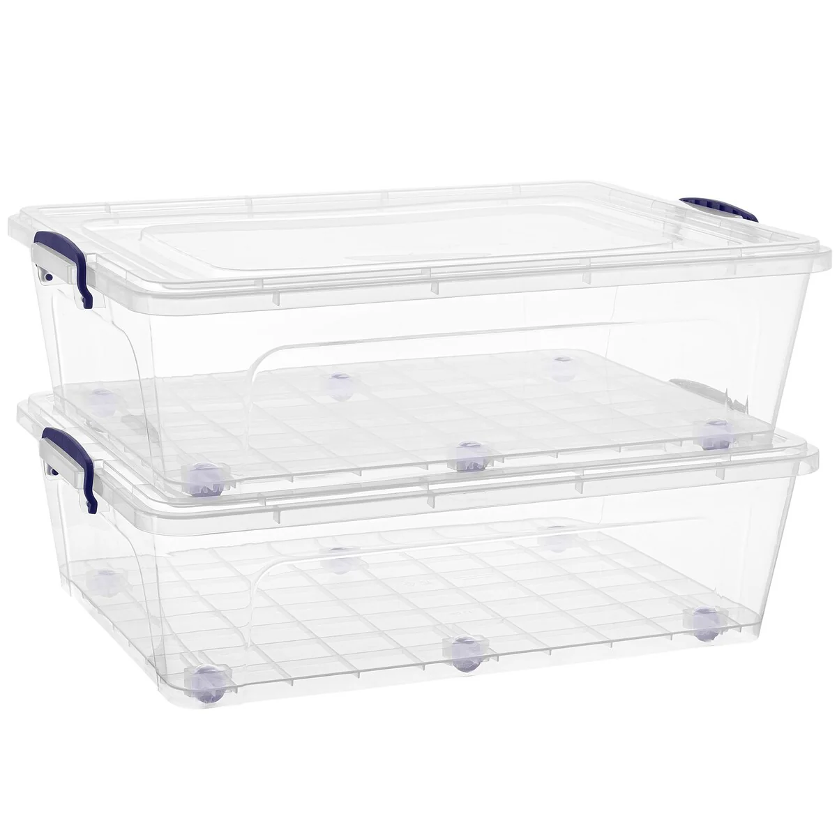 Under Bed Storage Containers with Wheels (2 Pack) - 27