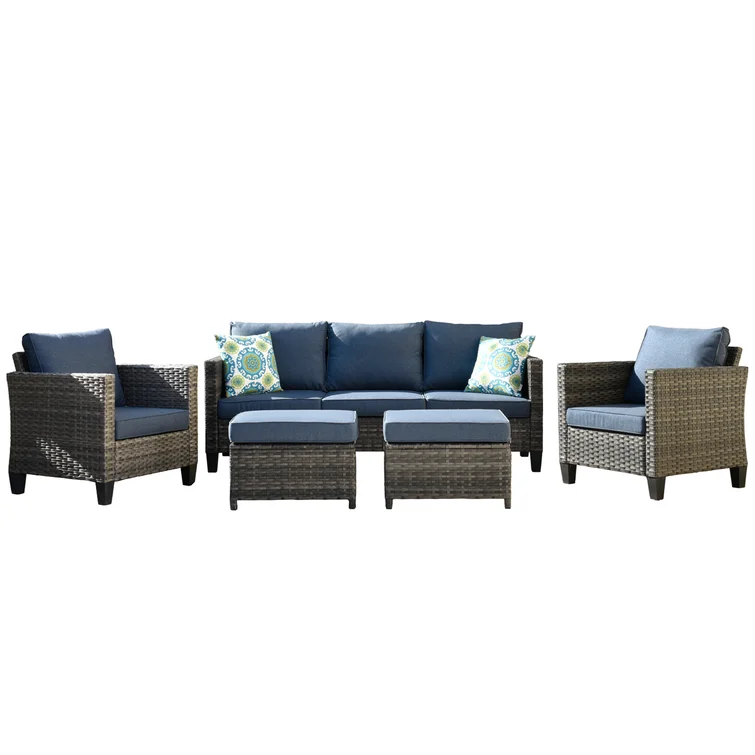 Kaniha 5 - Person Outdoor Seating Group with Cushions
