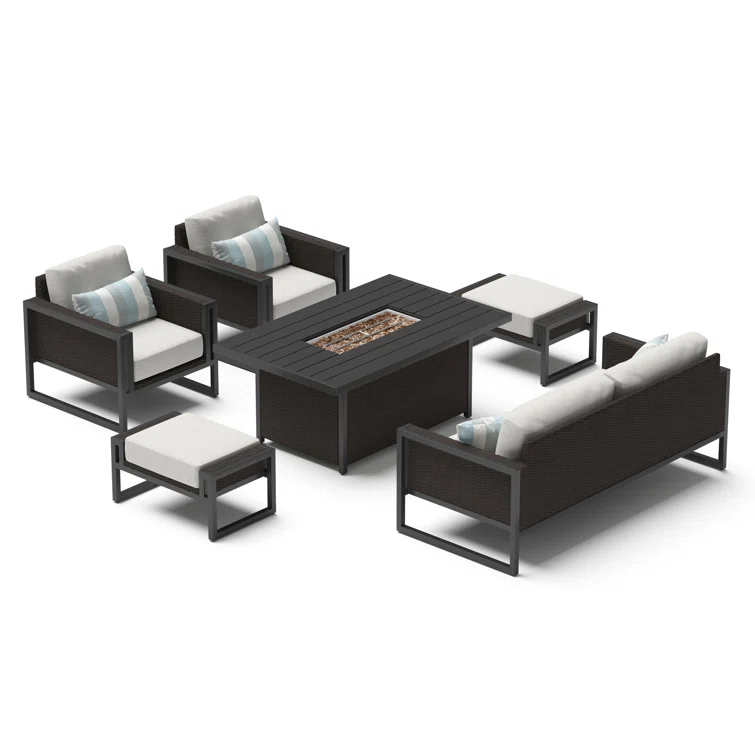 Joro 6 - Person Outdoor Seating Group with Cushions