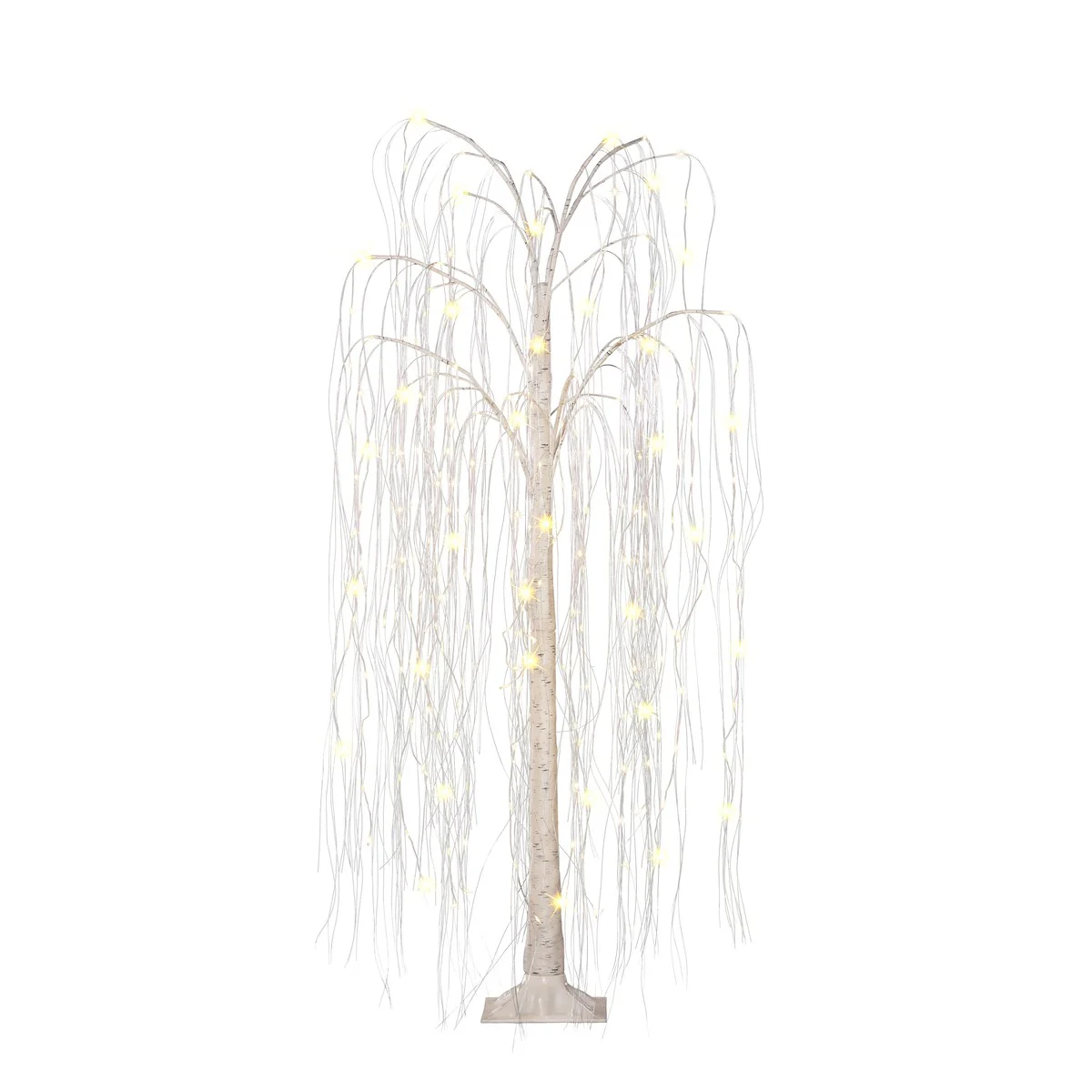 Puleo International 5 ft. Pre-Lit Outdoor Willow Tree