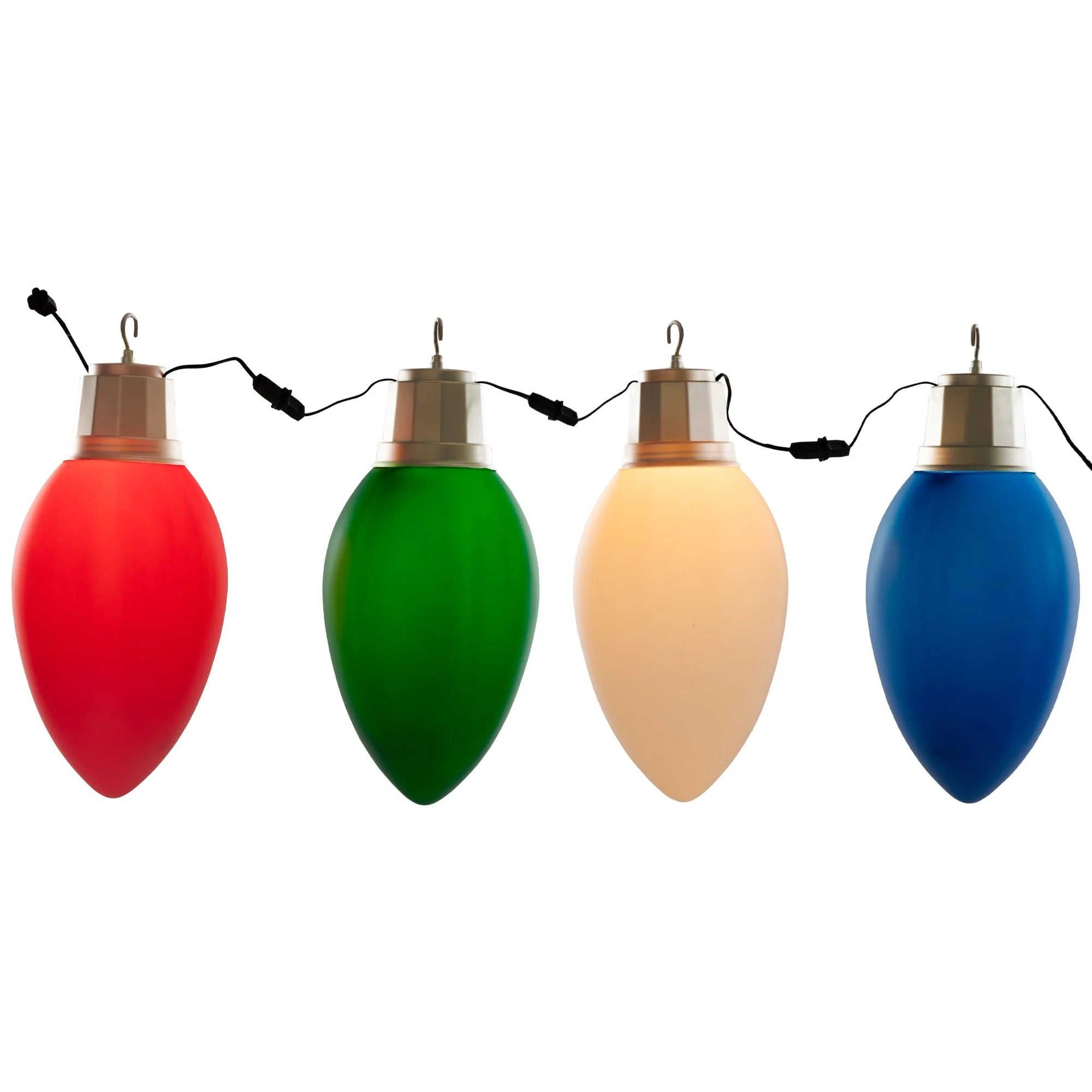 4 Lighted Retro Style Blow Mold C7 Bulbs Christmas Decorations, 20