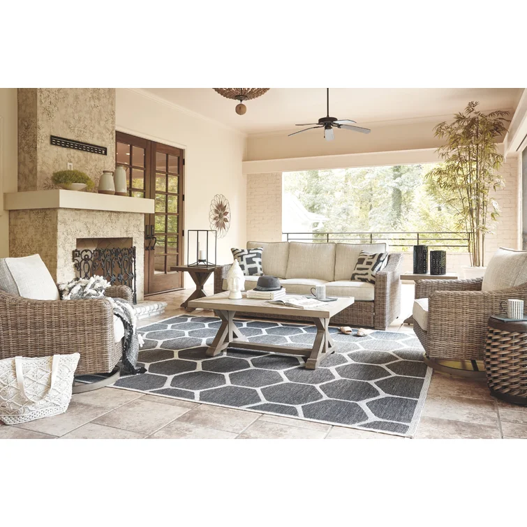 Gilchrist Swivel Patio Chair with Cushions