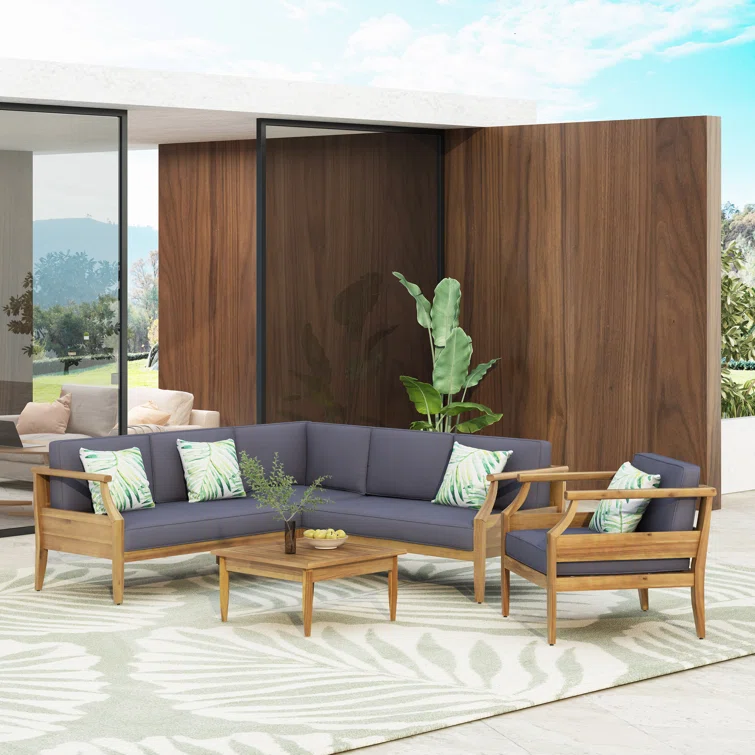 Oundle 5 - Person Outdoor Seating Group with Cushions