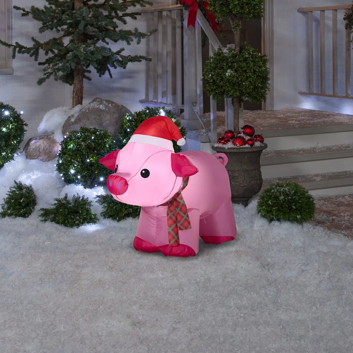 Airblown Inflatable Christmas Pig