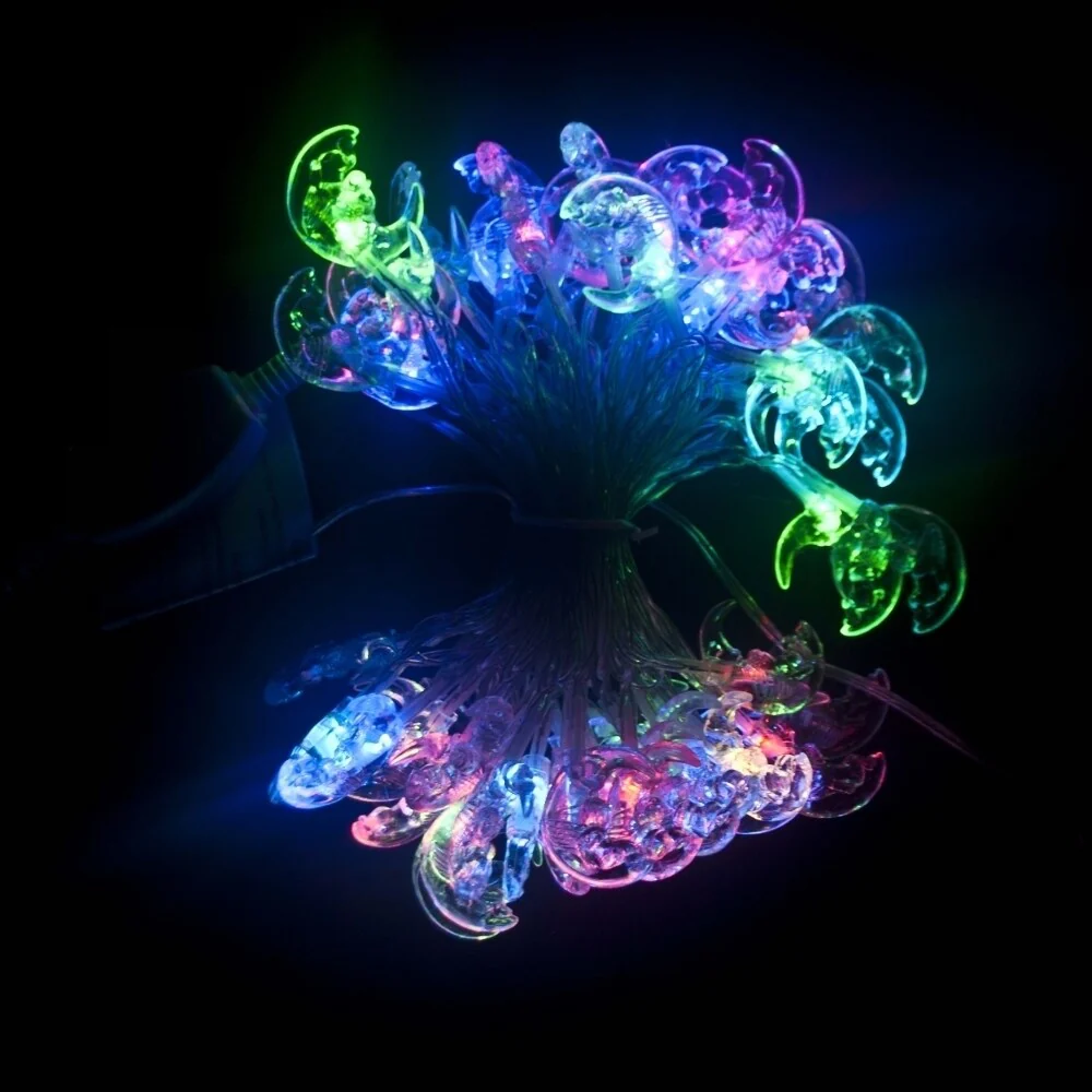 Electric 50 LED Multicolor Moon Extendable Christmas Light 19.5 Feet
