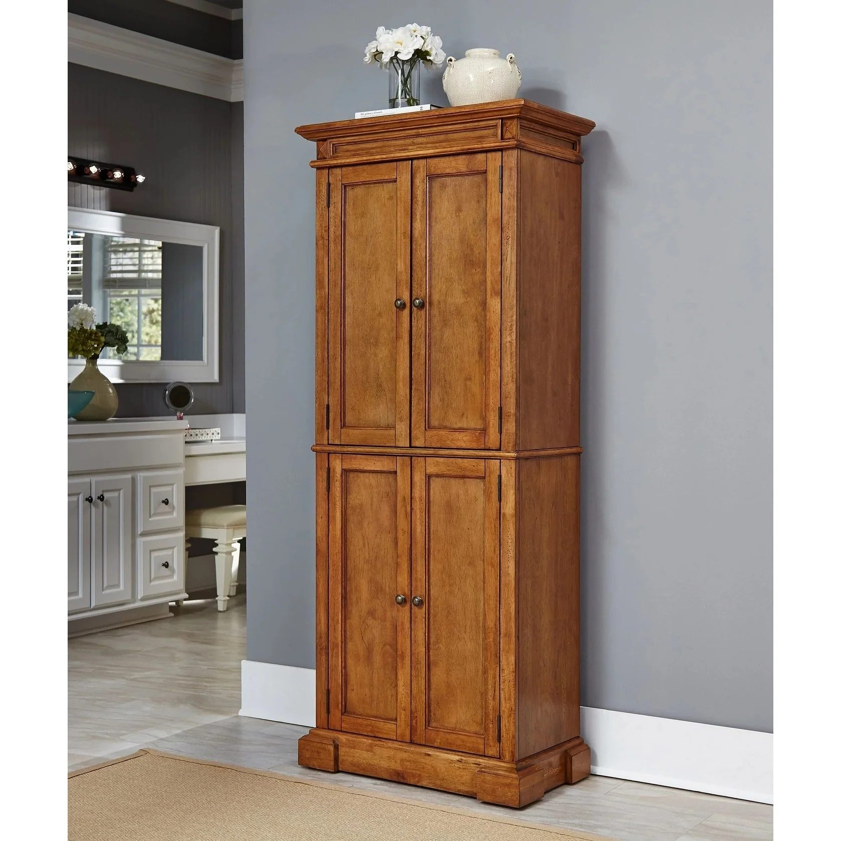 Americana Distressed Oak Pantry, 72