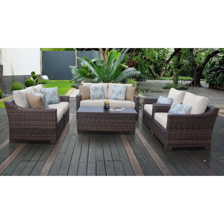 6 - Person Outdoor Seating Group with Cushions