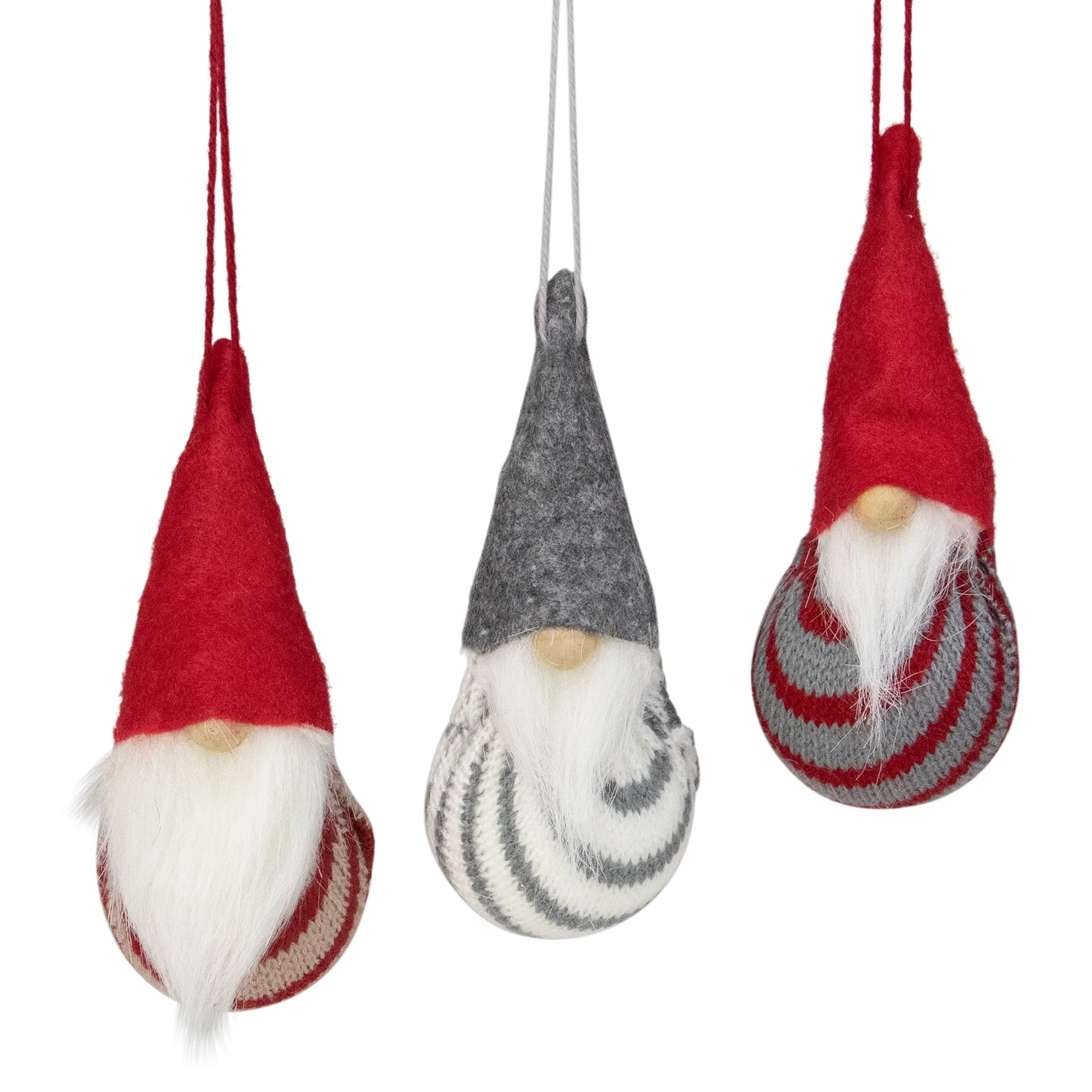 Santa Gnome Christmas Ornaments - 4.75