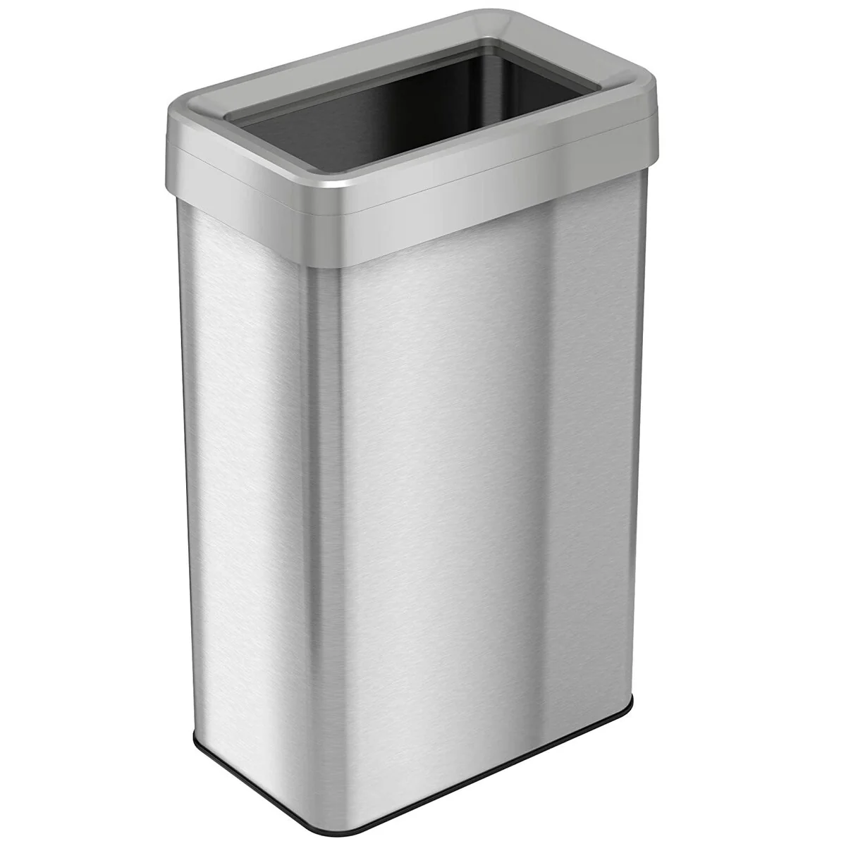 iTouchless 21 Gal Stainless Steel Rectangular Open Top Trash Can