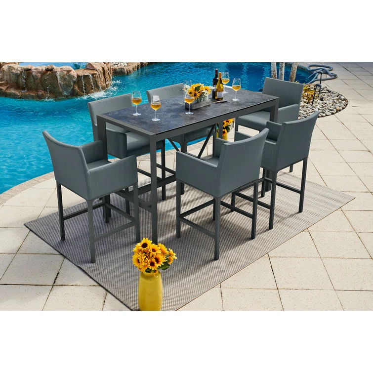 6 - Person Rectangular Outdoor Dining Set
