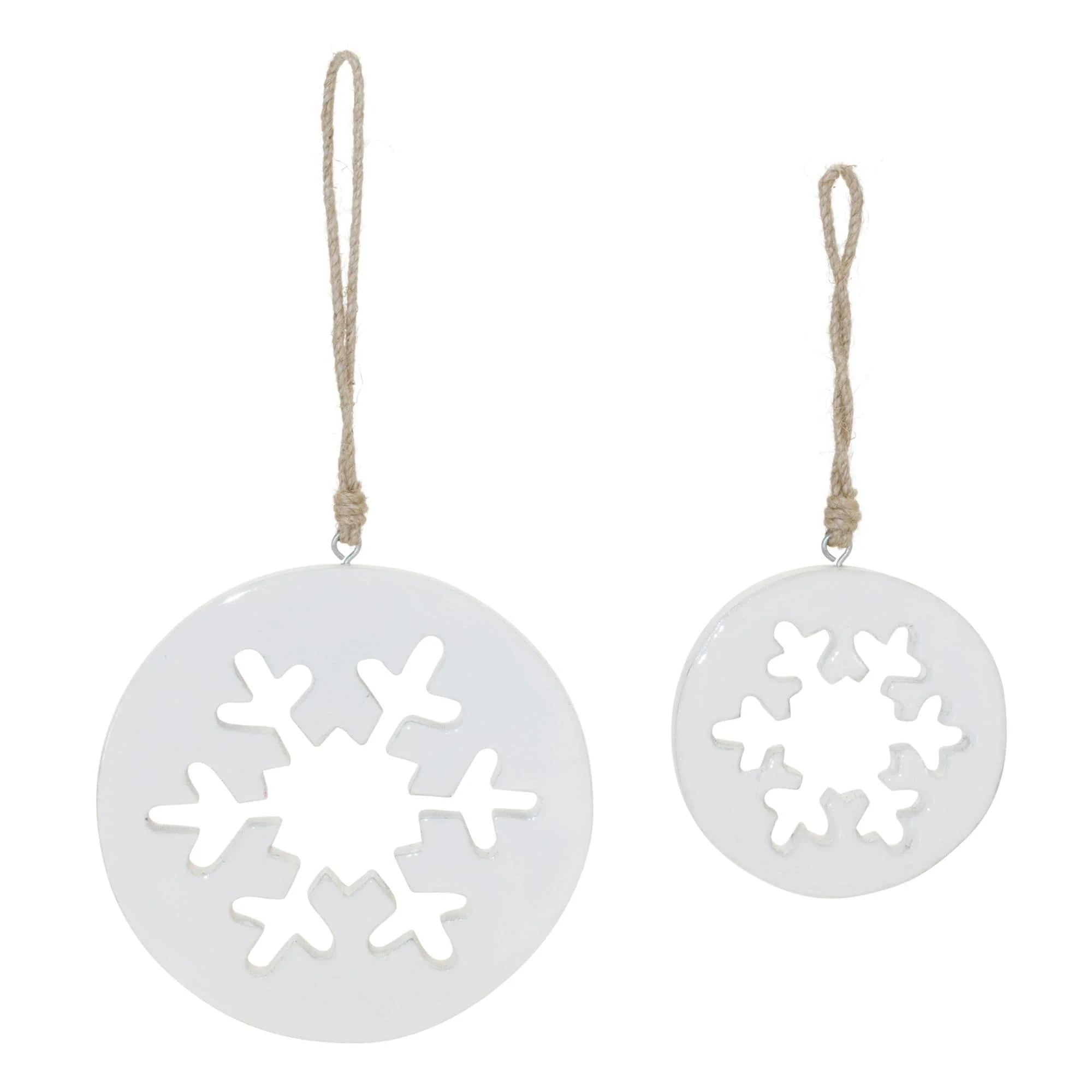 Cut-Out Wood Snowflake Christmas Ornaments - 6