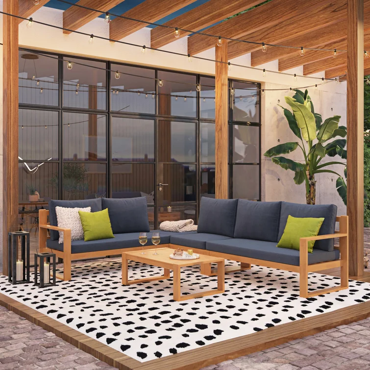 Adisyn 5 - Person Outdoor Seating Group with Cushions