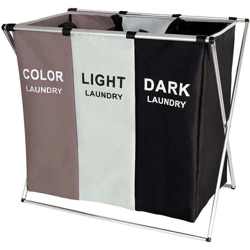 Large Divided Laundry Hamper