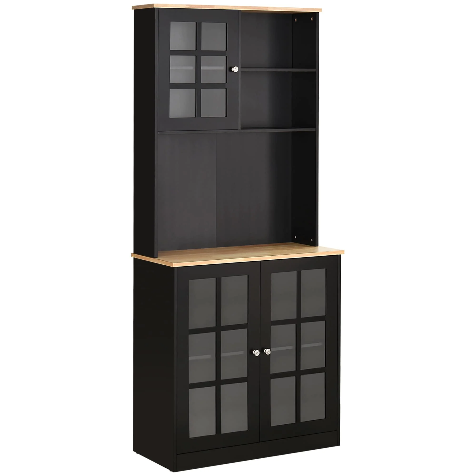 HOMCOM 72-inch Transitional Kitchen Cabinet Pantry