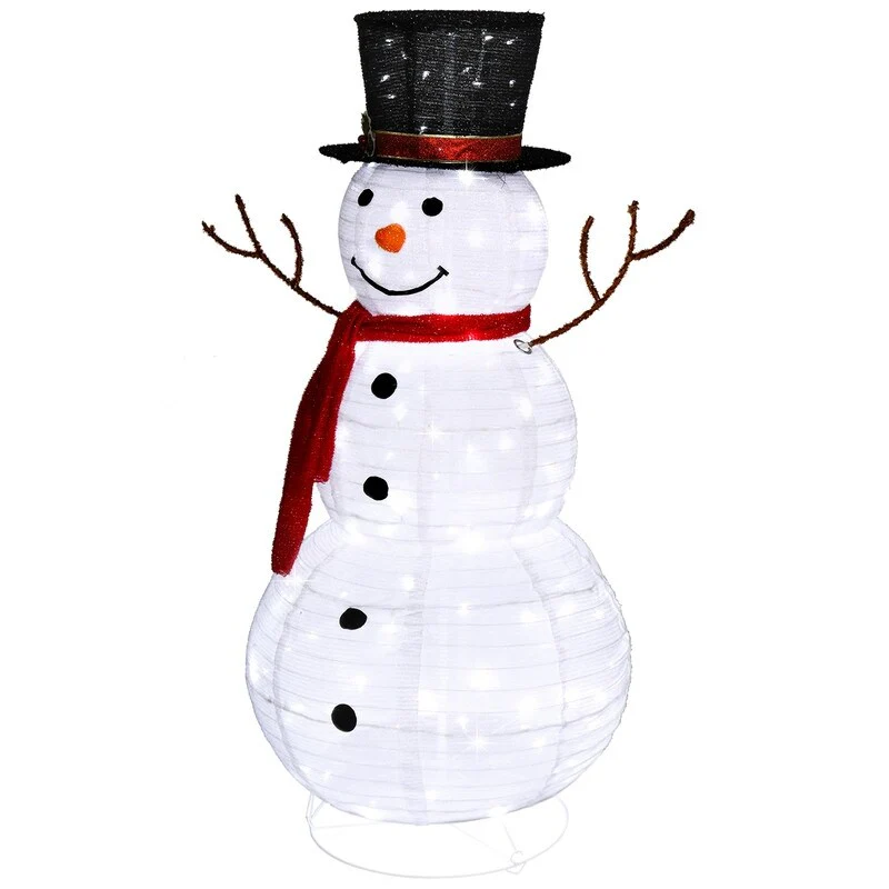 Garden White Snowman Decoration