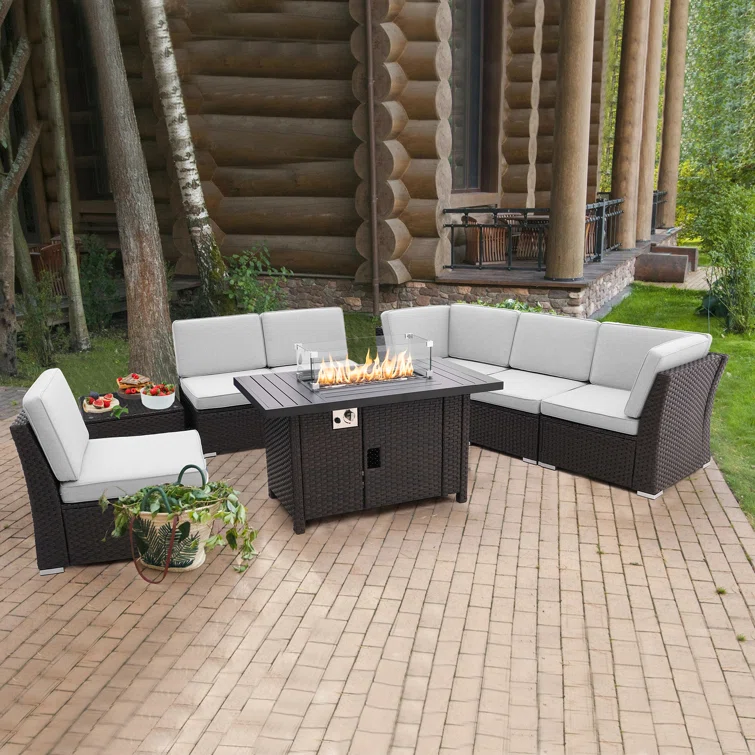 OND3CF8 6 - Person Outdoor Seating Group with Cushions