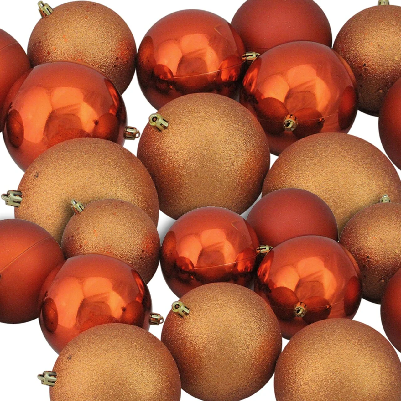 Shatterproof 4-Finish Christmas Ball Ornaments - 4