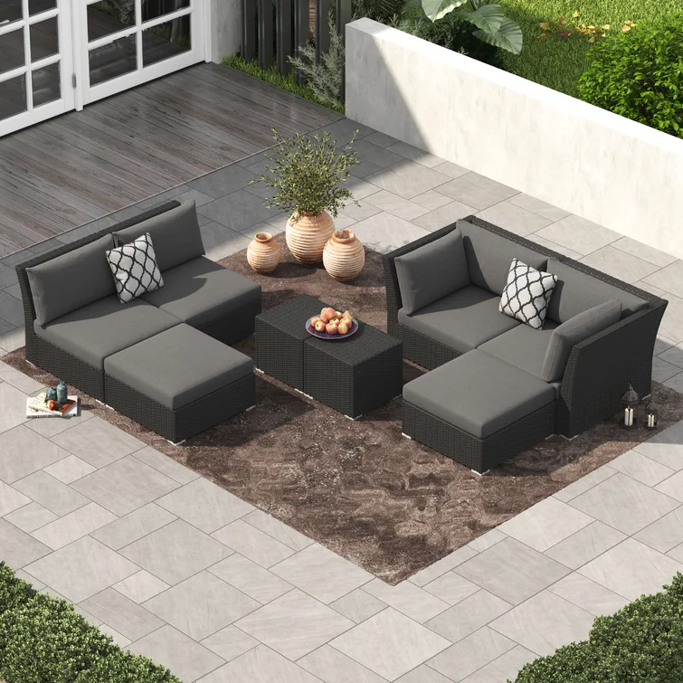 Baecher 6 - Person Outdoor Seating Group with Cushions