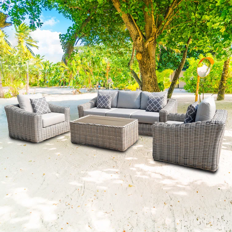 Sommer 5 - Person Outdoor Seating Group with Cushions