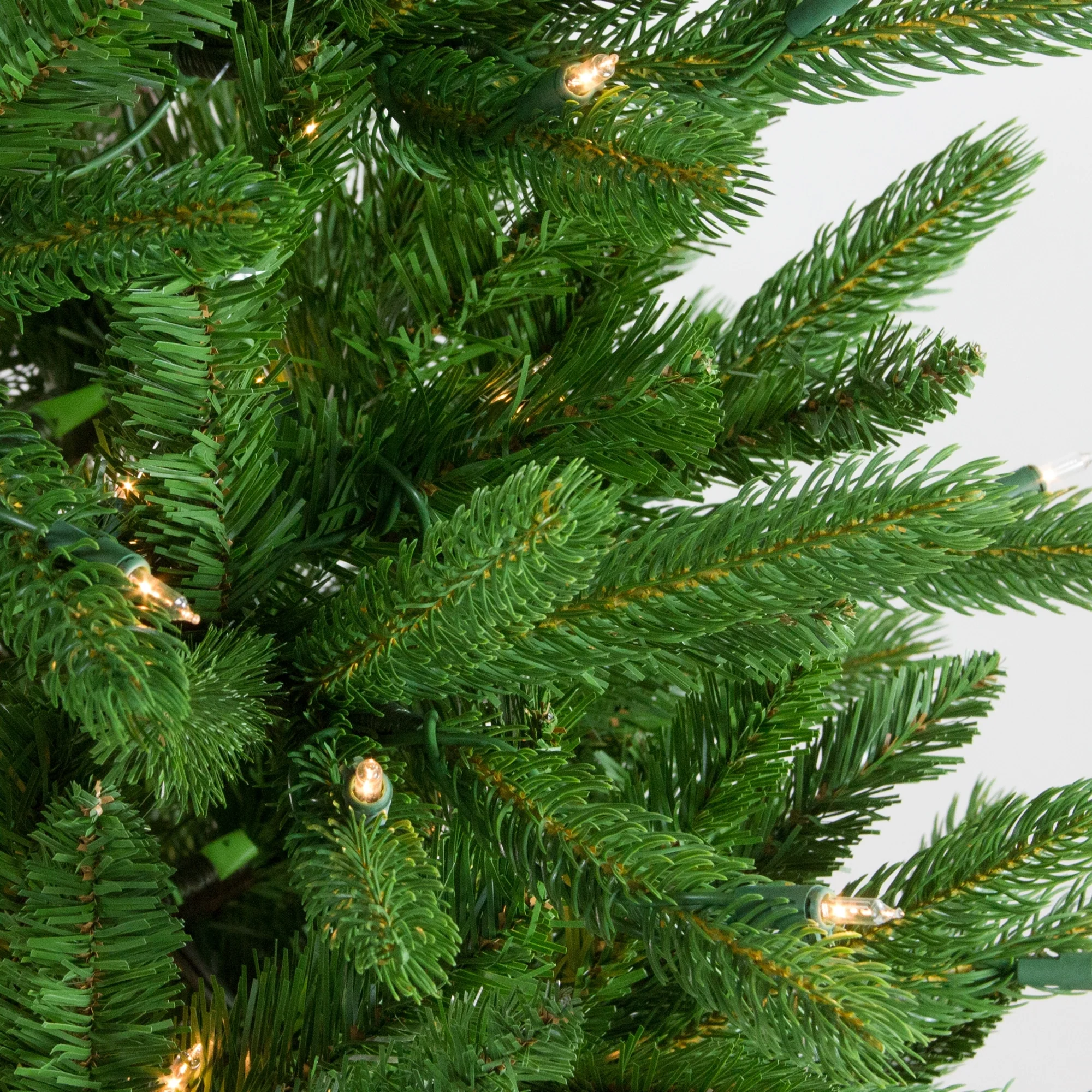 7.5' Pre-Lit Pencil Northwood Noble Fir Artificial Christmas Tree - Clear Lights.