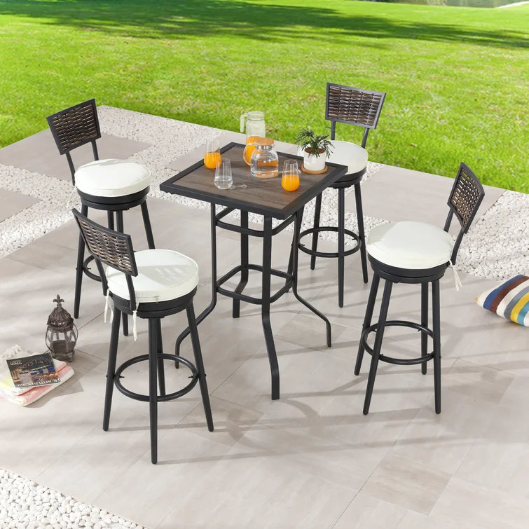 Fredelia 4 - Person Square Outdoor Dining Set with Cushions