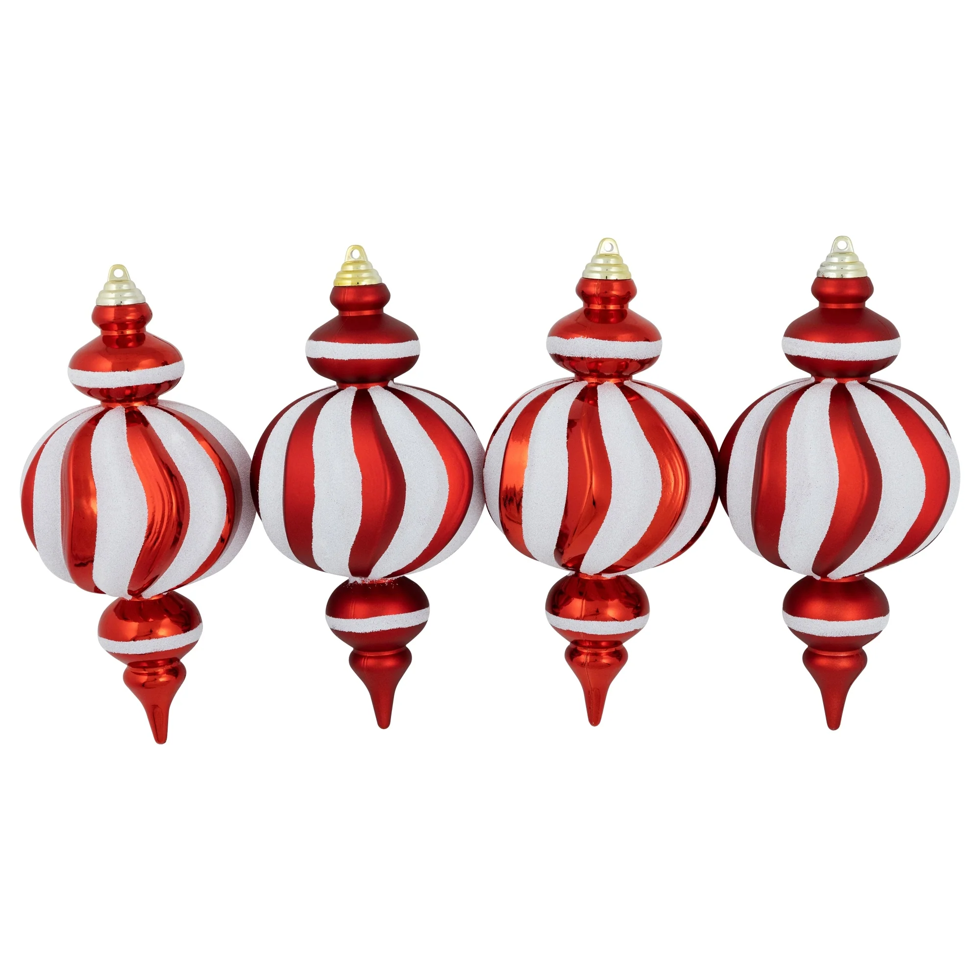 Shatterproof Commercial Size Finial Christmas Ornaments - 10
