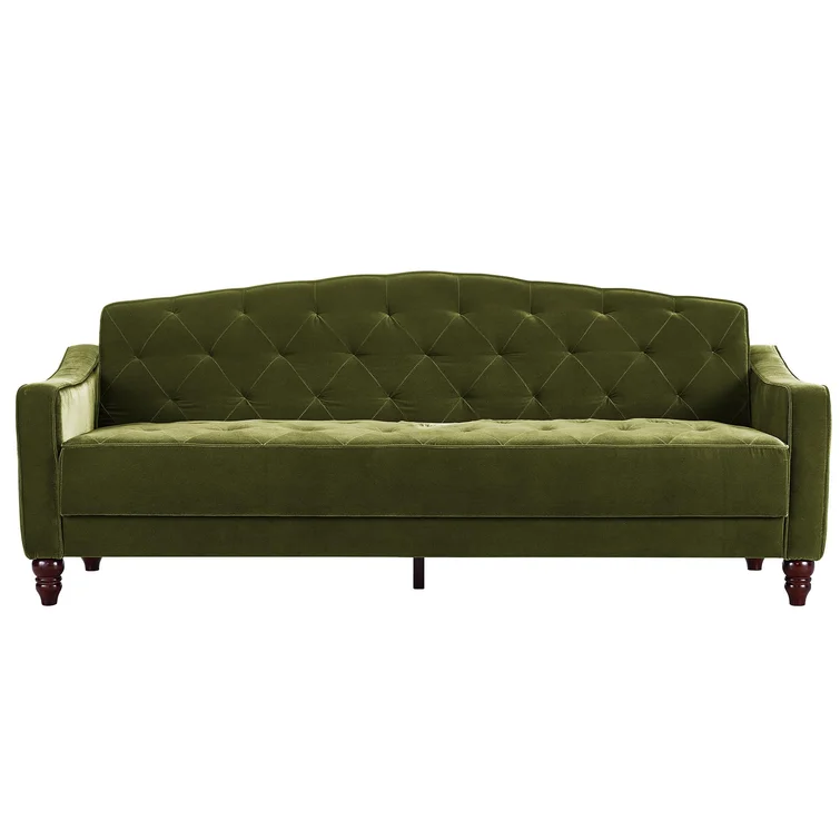 Vintage 81.5'' Velvet Sleeper Sofa